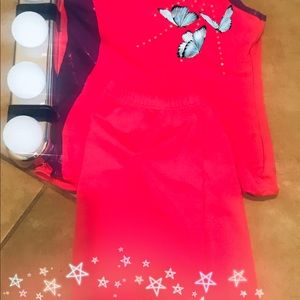 Pink and purple swimsuit